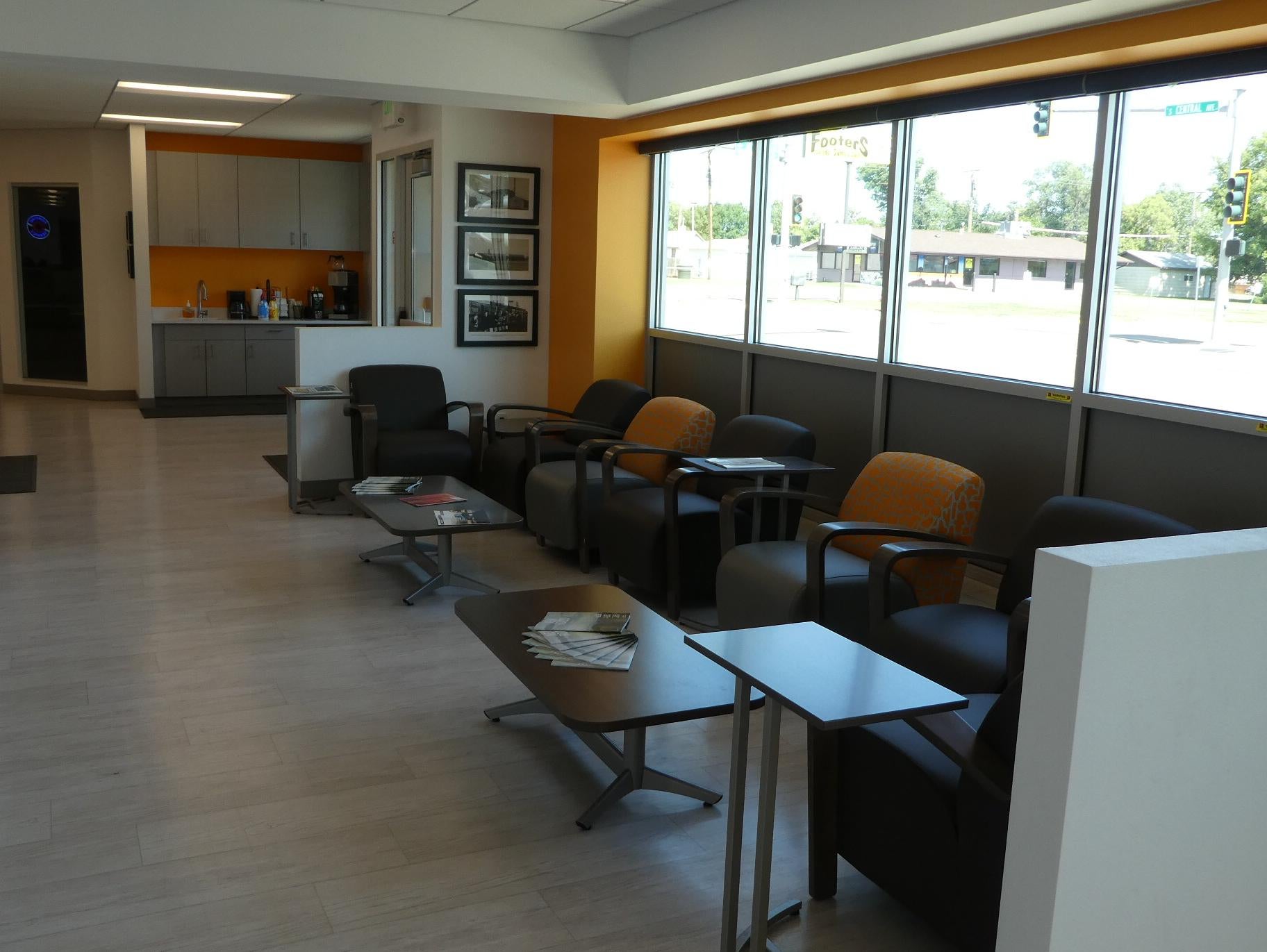 Lobby without staff